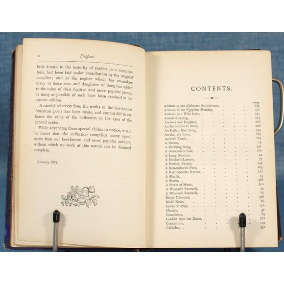 Antique "The Laurel and Lyre: Fugitive Poetry of the Nineteenth Century" 1867 - Picture 7 of 13